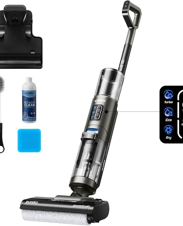 This is the all-in-one cleaner we rely on between guest stays, combining vacuuming and mopping in one cordless design. The self-cleaning system, lightweight handling, and long battery life make it especially practical for everyday messes, spills, and pet hair.