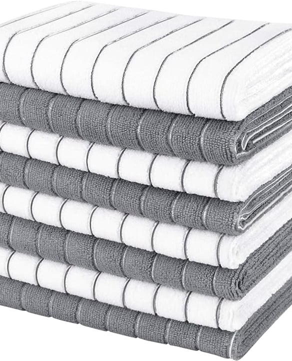 Soft, super absorbent, and stylish enough to leave out on the counter, these microfiber kitchen towels are a go-to in our vacation rentals. Guests love how easily they soak up spills and dry dishes without leaving lint or streaks behind.