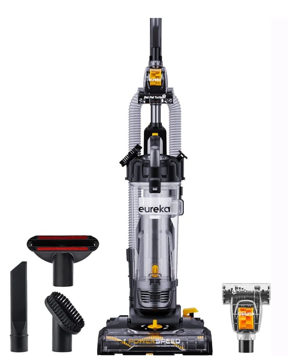 This upright vacuum is used in one of our other vacation homes for guests who prefer a corded option with extra suction for deep carpet cleaning. Lightweight and easy to maneuver, it also includes attachments for upholstery, dusting, and pet hair cleanup.
