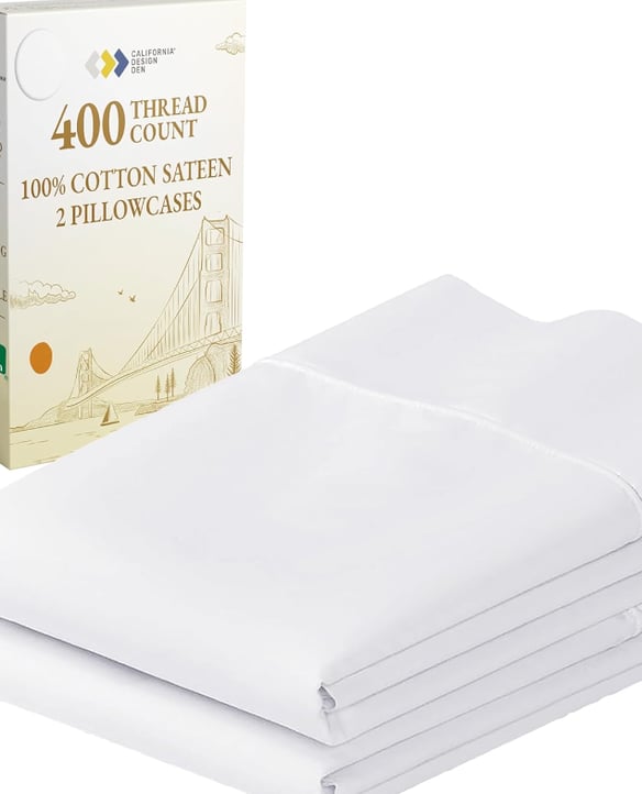 Crafted from 100% cotton sateen with a 400 thread count, these breathable pillowcases are the same ones our guests sleep on at Bienvenido Big Bend. Silky-soft, cool to the touch, and easy to wash, they're designed to bring a comfortable hotel-style feel to your bedroom at home.